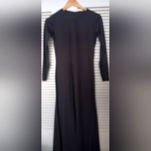 Betsey Johnson's vintage (70s) long black dress size S